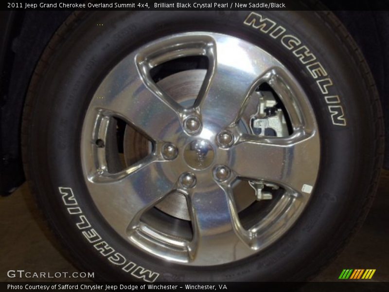 Brilliant Black Crystal Pearl / New Saddle/Black 2011 Jeep Grand Cherokee Overland Summit 4x4