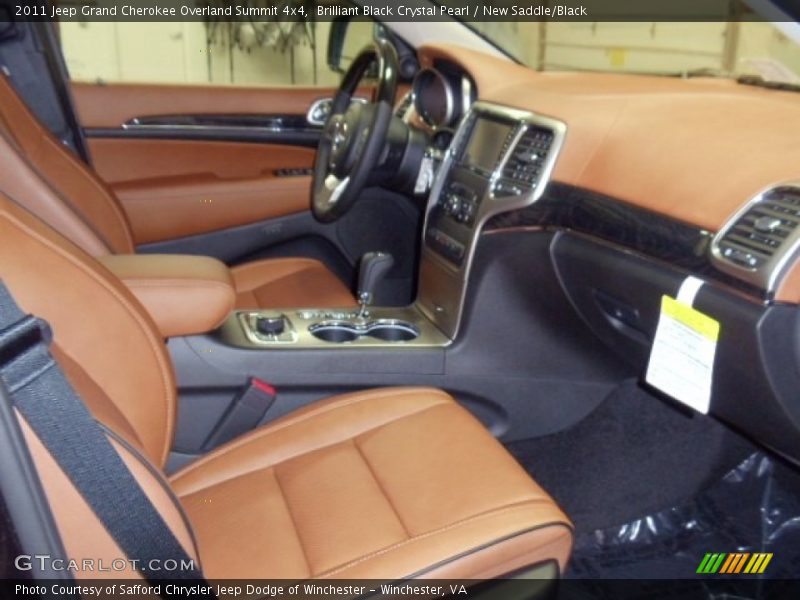 Brilliant Black Crystal Pearl / New Saddle/Black 2011 Jeep Grand Cherokee Overland Summit 4x4