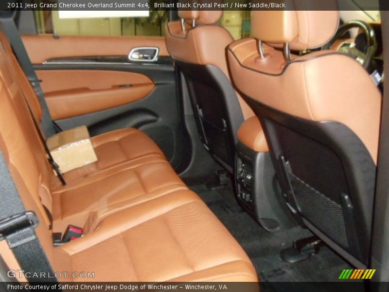 Brilliant Black Crystal Pearl / New Saddle/Black 2011 Jeep Grand Cherokee Overland Summit 4x4