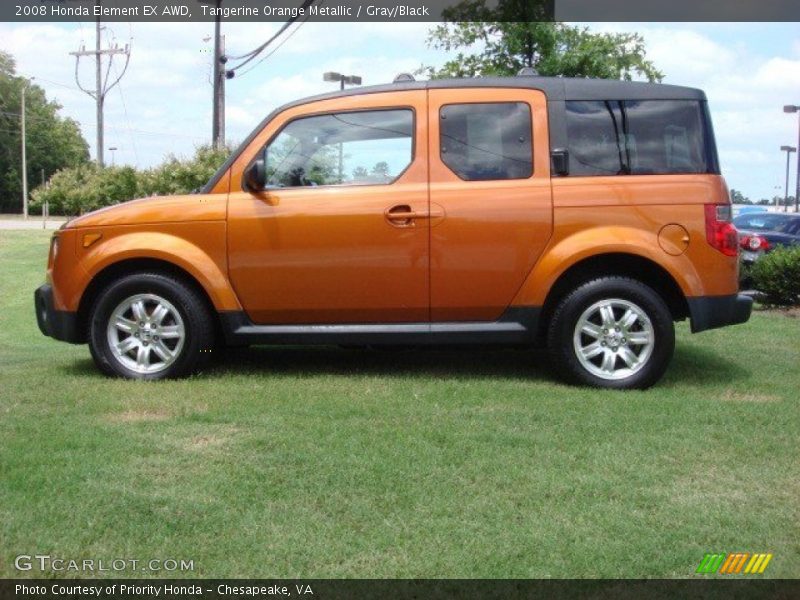 Tangerine Orange Metallic / Gray/Black 2008 Honda Element EX AWD