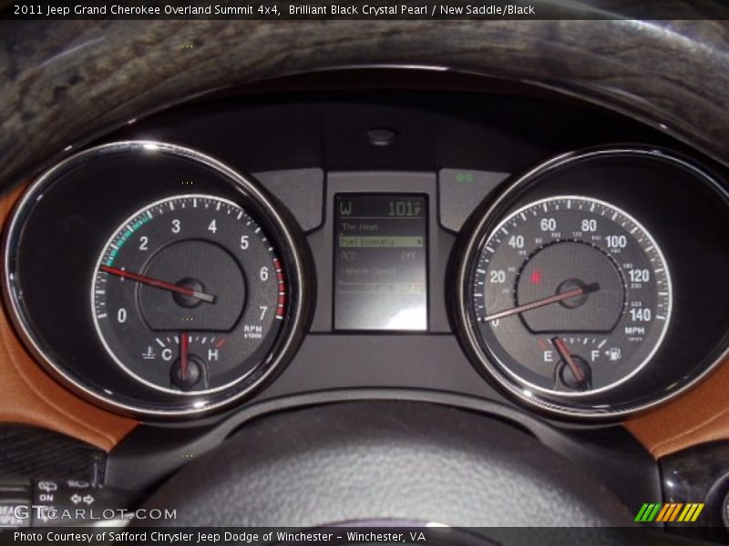 Brilliant Black Crystal Pearl / New Saddle/Black 2011 Jeep Grand Cherokee Overland Summit 4x4