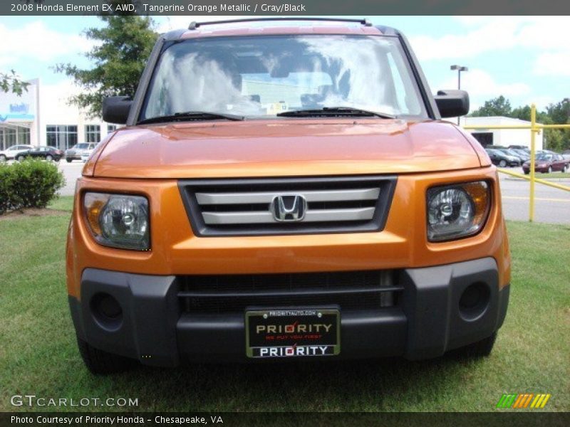 Tangerine Orange Metallic / Gray/Black 2008 Honda Element EX AWD