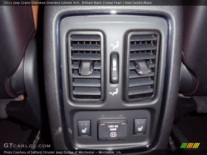 Brilliant Black Crystal Pearl / New Saddle/Black 2011 Jeep Grand Cherokee Overland Summit 4x4