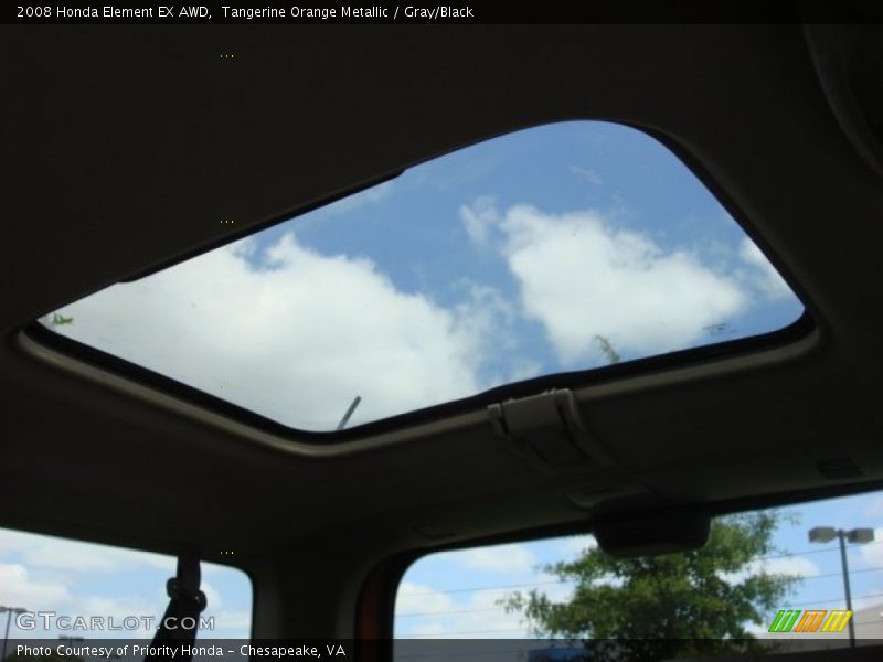 Tangerine Orange Metallic / Gray/Black 2008 Honda Element EX AWD