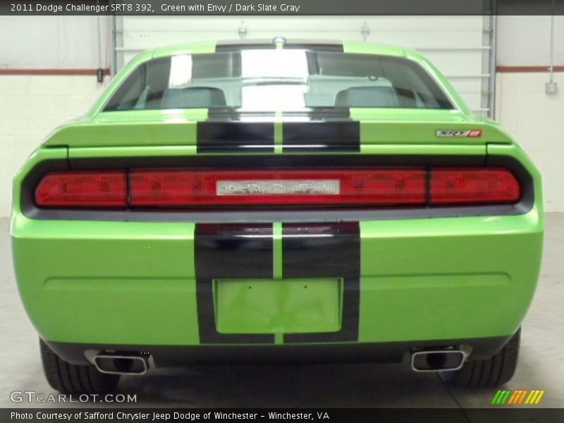 Green with Envy / Dark Slate Gray 2011 Dodge Challenger SRT8 392