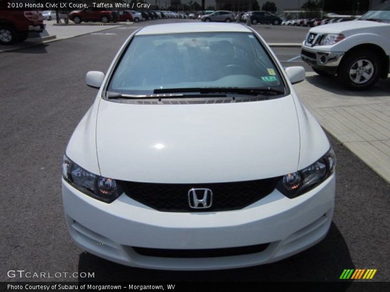 Taffeta White / Gray 2010 Honda Civic LX Coupe