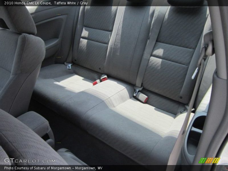 Taffeta White / Gray 2010 Honda Civic LX Coupe