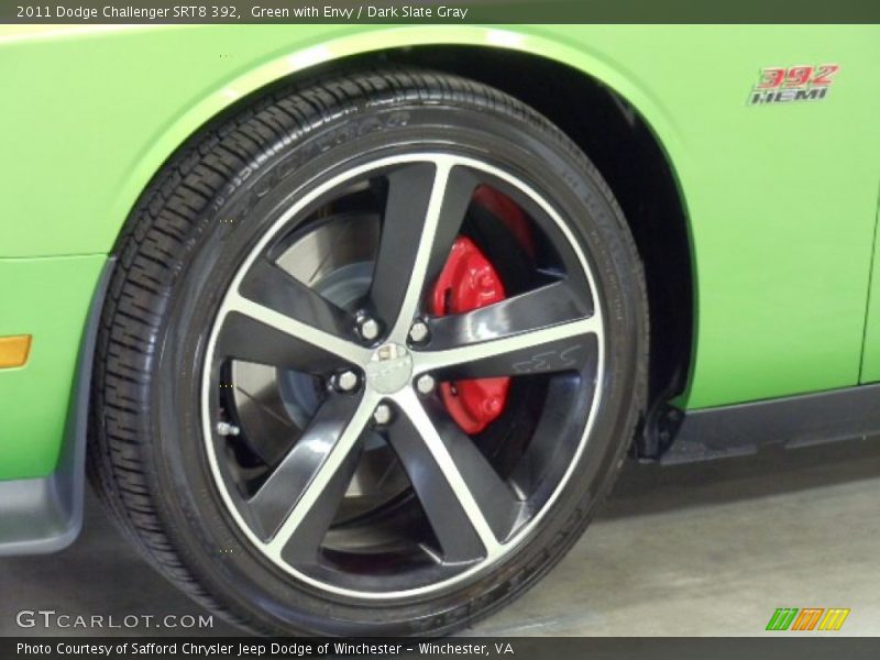 Green with Envy / Dark Slate Gray 2011 Dodge Challenger SRT8 392