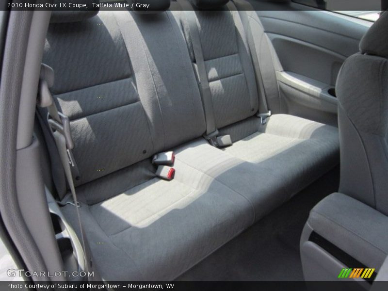 Taffeta White / Gray 2010 Honda Civic LX Coupe