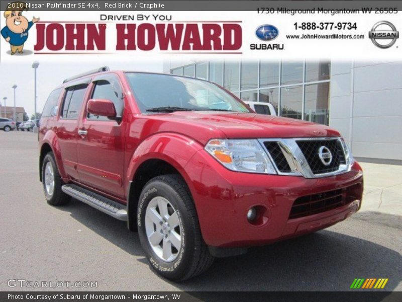 Red Brick / Graphite 2010 Nissan Pathfinder SE 4x4