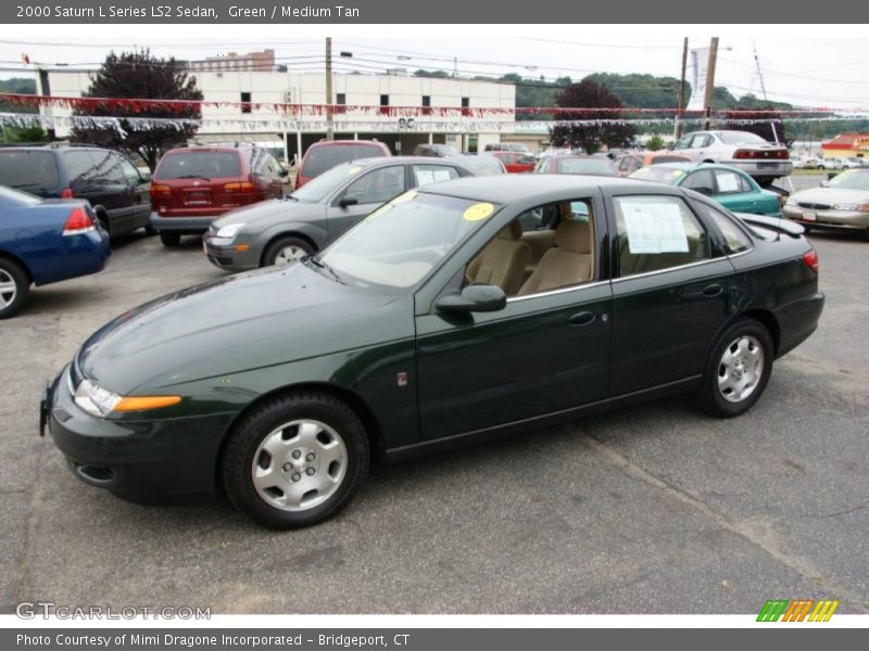 Green / Medium Tan 2000 Saturn L Series LS2 Sedan