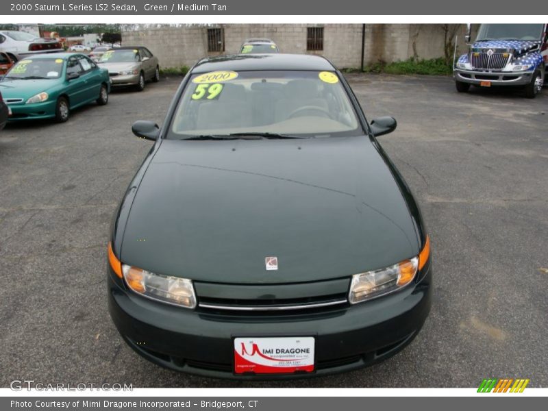 Green / Medium Tan 2000 Saturn L Series LS2 Sedan