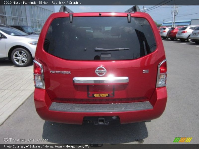 Red Brick / Graphite 2010 Nissan Pathfinder SE 4x4