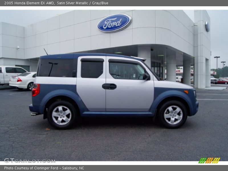 Satin Silver Metallic / Gray/Blue 2005 Honda Element EX AWD
