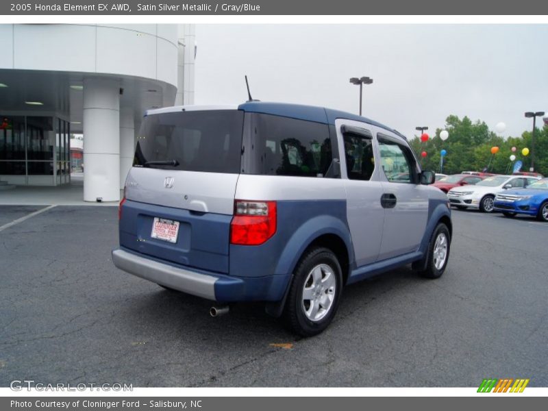 Satin Silver Metallic / Gray/Blue 2005 Honda Element EX AWD