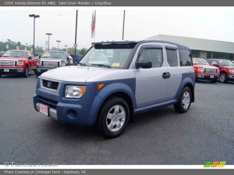Satin Silver Metallic / Gray/Blue 2005 Honda Element EX AWD