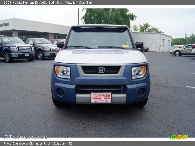 Satin Silver Metallic / Gray/Blue 2005 Honda Element EX AWD