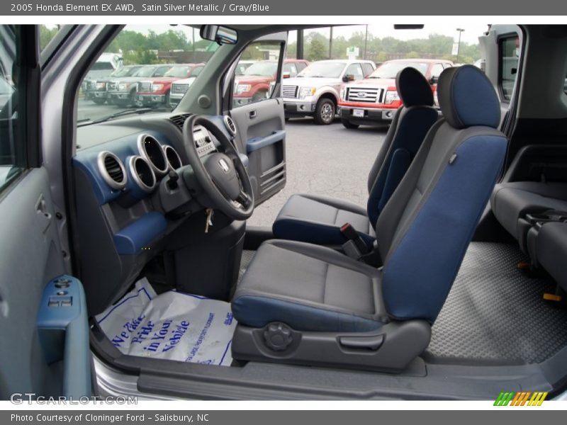 Satin Silver Metallic / Gray/Blue 2005 Honda Element EX AWD