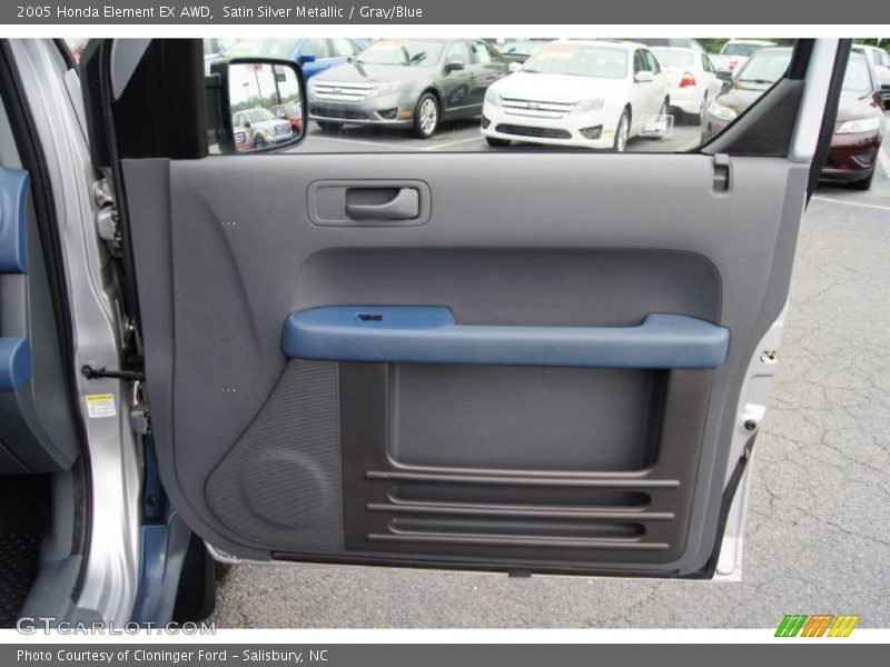 Satin Silver Metallic / Gray/Blue 2005 Honda Element EX AWD