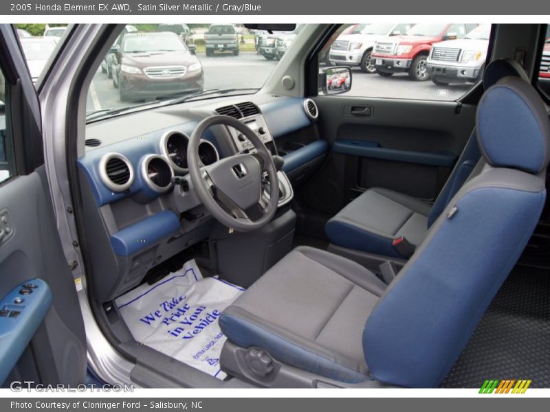 Satin Silver Metallic / Gray/Blue 2005 Honda Element EX AWD