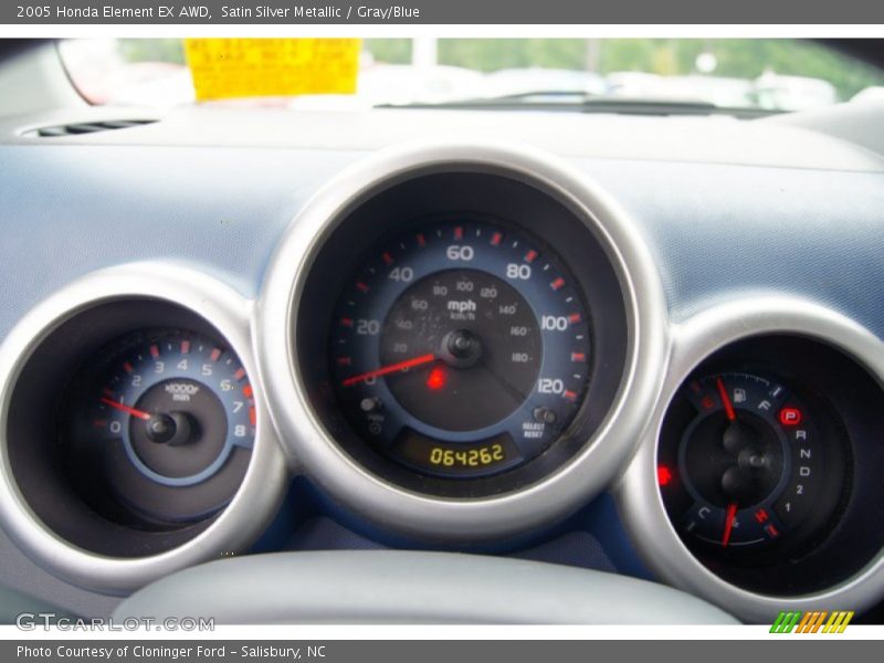 Satin Silver Metallic / Gray/Blue 2005 Honda Element EX AWD