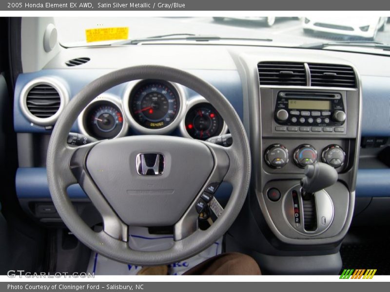 Satin Silver Metallic / Gray/Blue 2005 Honda Element EX AWD