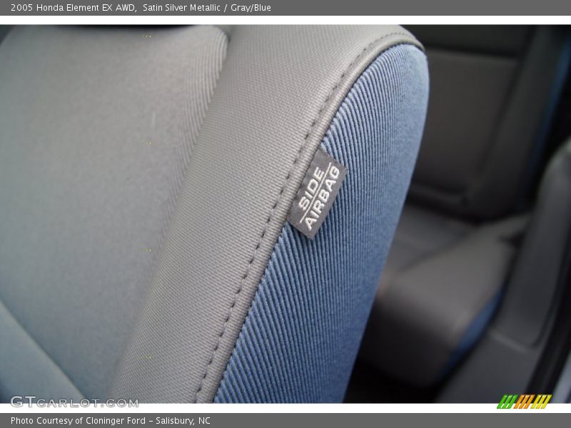 Satin Silver Metallic / Gray/Blue 2005 Honda Element EX AWD