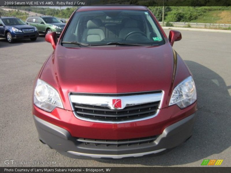 Ruby Red / Gray 2009 Saturn VUE XE V6 AWD