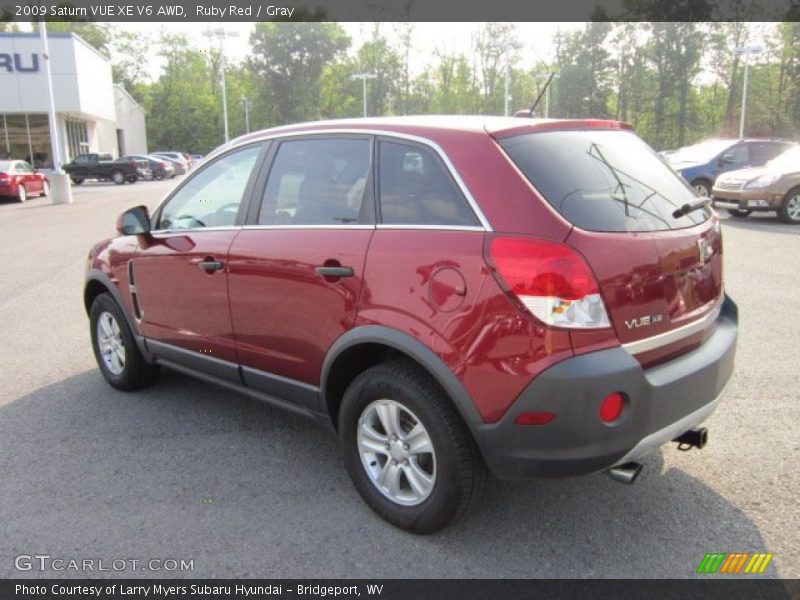 Ruby Red / Gray 2009 Saturn VUE XE V6 AWD