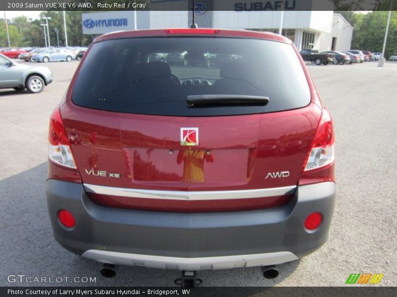 Ruby Red / Gray 2009 Saturn VUE XE V6 AWD