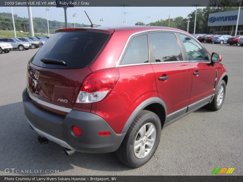 Ruby Red / Gray 2009 Saturn VUE XE V6 AWD