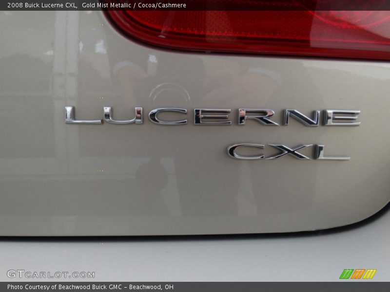 Gold Mist Metallic / Cocoa/Cashmere 2008 Buick Lucerne CXL
