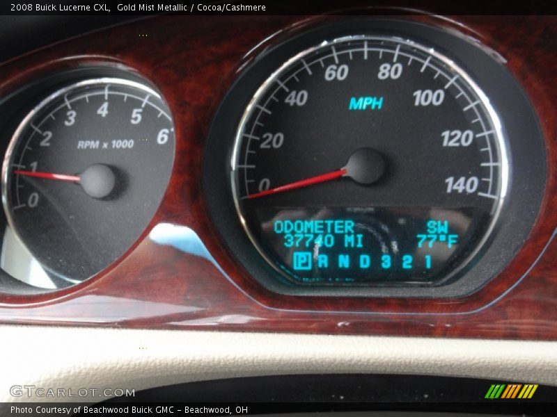Gold Mist Metallic / Cocoa/Cashmere 2008 Buick Lucerne CXL
