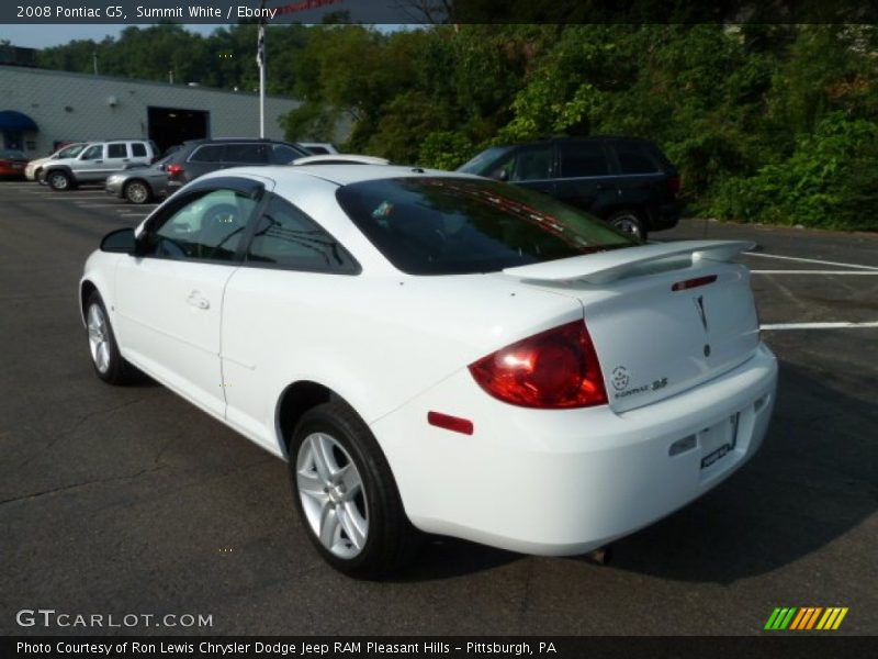 Summit White / Ebony 2008 Pontiac G5