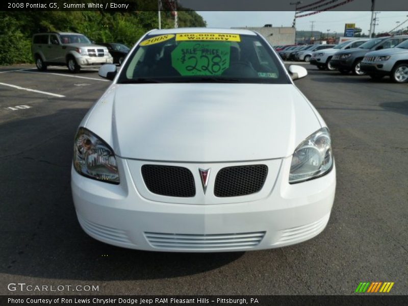Summit White / Ebony 2008 Pontiac G5