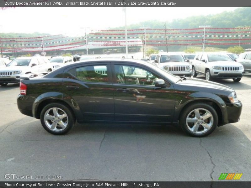 Brilliant Black Crystal Pearl / Dark Slate Gray/Light Slate Gray 2008 Dodge Avenger R/T AWD