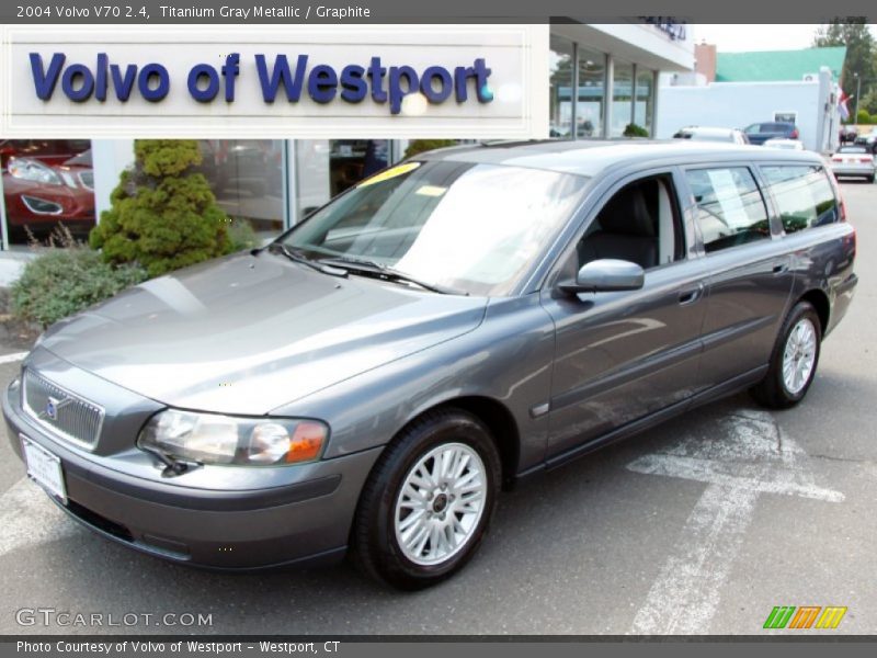 Titanium Gray Metallic / Graphite 2004 Volvo V70 2.4