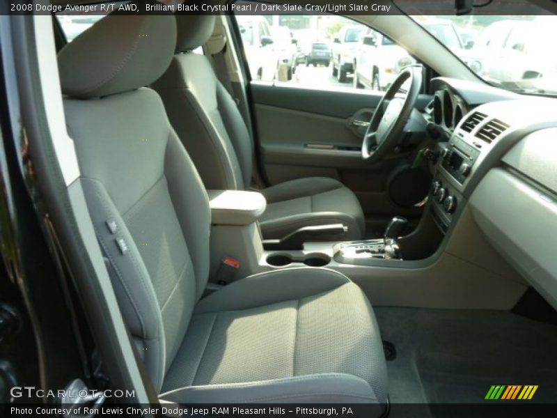Brilliant Black Crystal Pearl / Dark Slate Gray/Light Slate Gray 2008 Dodge Avenger R/T AWD