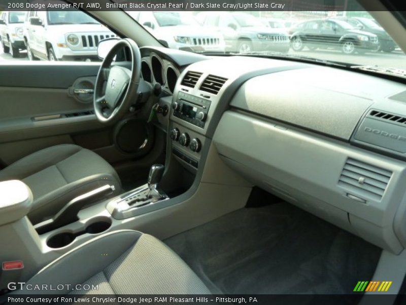 Brilliant Black Crystal Pearl / Dark Slate Gray/Light Slate Gray 2008 Dodge Avenger R/T AWD