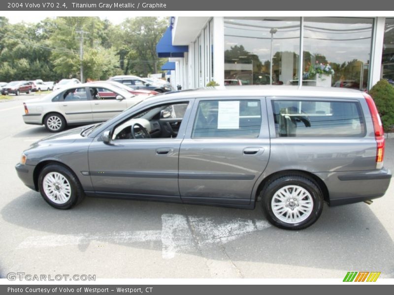 Titanium Gray Metallic / Graphite 2004 Volvo V70 2.4