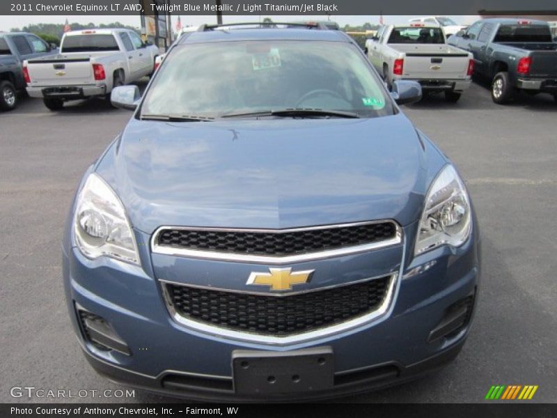 Twilight Blue Metallic / Light Titanium/Jet Black 2011 Chevrolet Equinox LT AWD