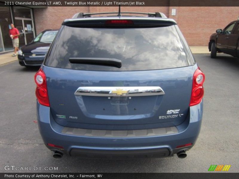 Twilight Blue Metallic / Light Titanium/Jet Black 2011 Chevrolet Equinox LT AWD