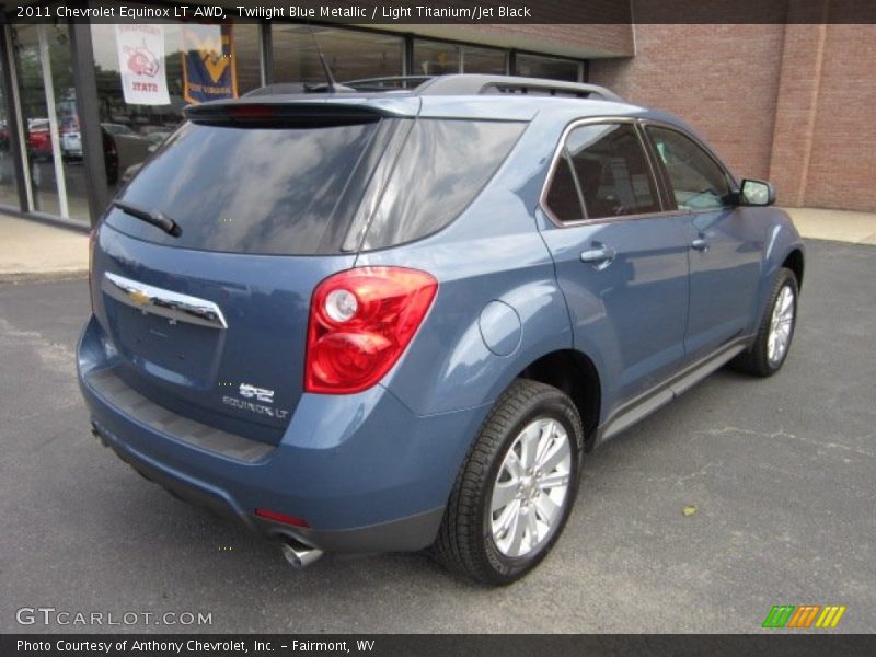 Twilight Blue Metallic / Light Titanium/Jet Black 2011 Chevrolet Equinox LT AWD