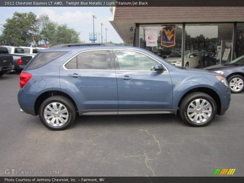 Twilight Blue Metallic / Light Titanium/Jet Black 2011 Chevrolet Equinox LT AWD