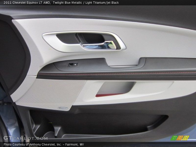 Twilight Blue Metallic / Light Titanium/Jet Black 2011 Chevrolet Equinox LT AWD