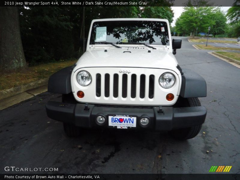 Stone White / Dark Slate Gray/Medium Slate Gray 2010 Jeep Wrangler Sport 4x4
