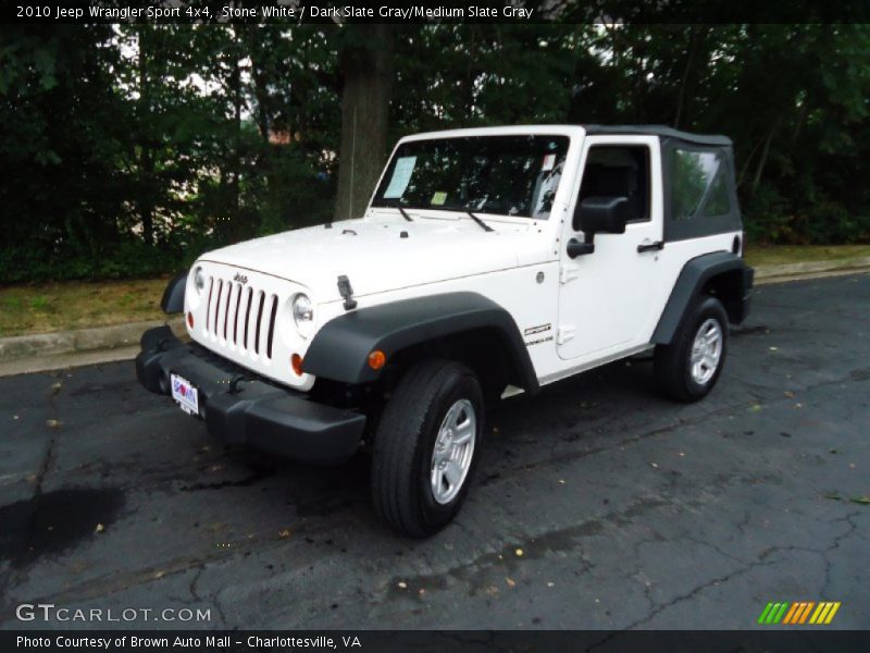 Stone White / Dark Slate Gray/Medium Slate Gray 2010 Jeep Wrangler Sport 4x4