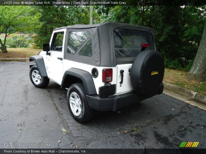 Stone White / Dark Slate Gray/Medium Slate Gray 2010 Jeep Wrangler Sport 4x4