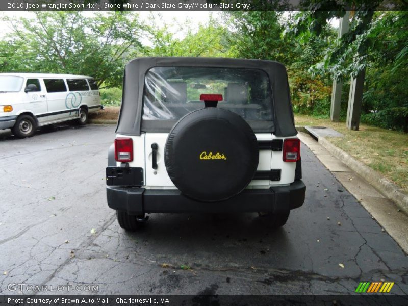 Stone White / Dark Slate Gray/Medium Slate Gray 2010 Jeep Wrangler Sport 4x4