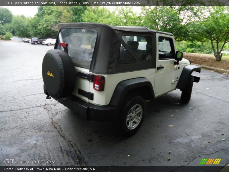 Stone White / Dark Slate Gray/Medium Slate Gray 2010 Jeep Wrangler Sport 4x4
